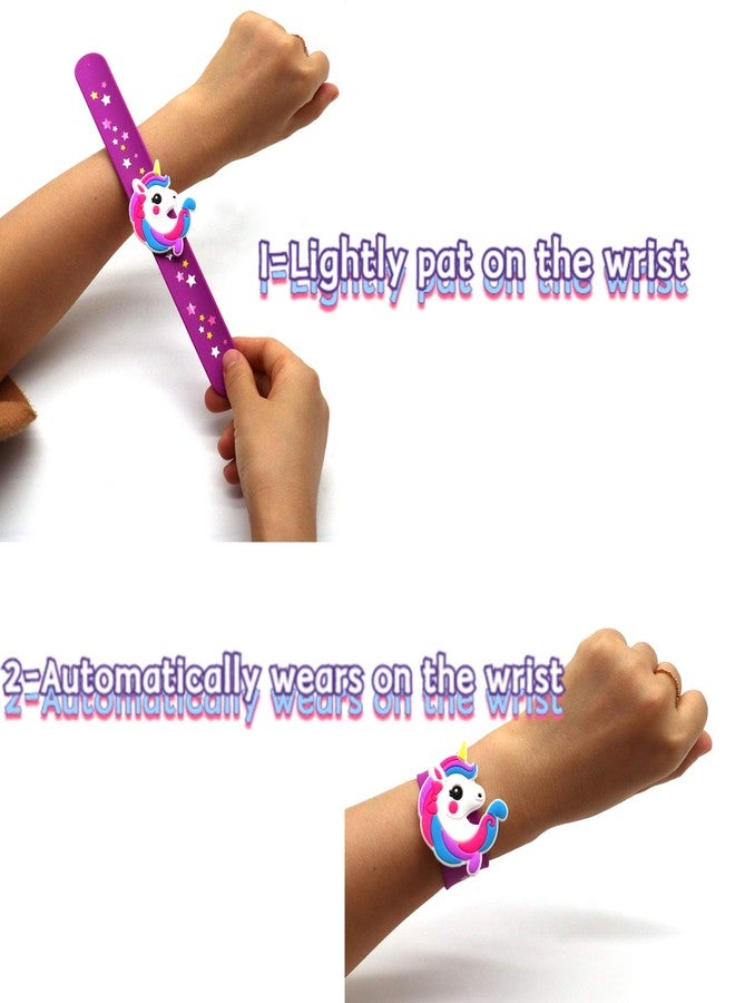 LOCHSOEL Silicone unicorn Slap Bracelets - Silicone Unicorn Wristband Birthday Party Favors, Boys Girls Party Favors Gifts Carnival Prizes Set ï¼Ë†6 Pack - Image 5